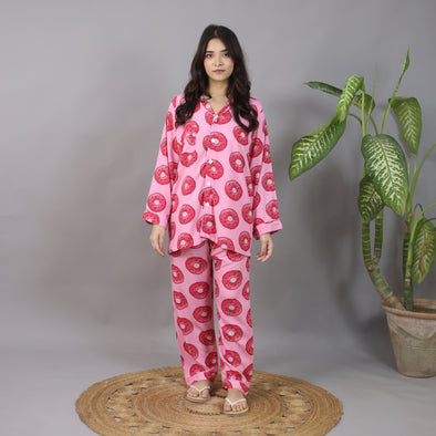 DONUTS SUMMER LINEN PJS