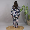 MIDNIGHT FLOWERS SUMMER LINEN PJS