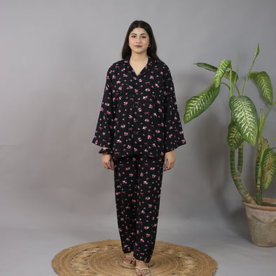 FLORETTE BOW SUMMER LINEN PJS