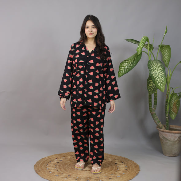WATERMELON SUMMER LINEN PJS