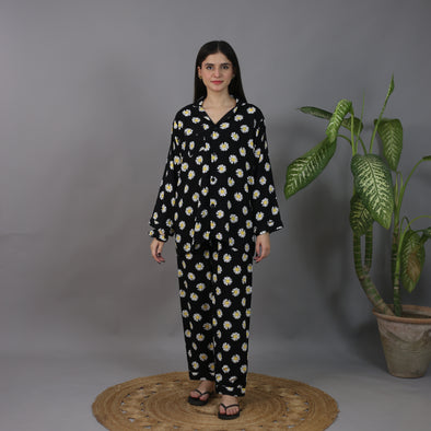 SUNFLOWER SUMMER LINEN PJS