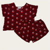 CHERRY BOW CAMI SET