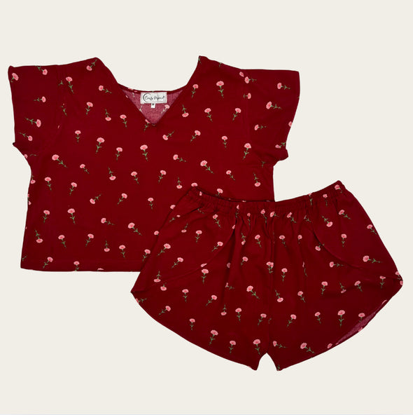 SCARLET ROSE CAMI SET