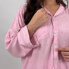 BLUSH BOW LINEN PJS