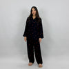 MIDNIGHT ROSE LINEN PJS