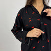 MIDNIGHT ROSE LINEN PJS