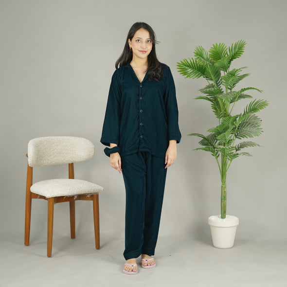 TEAL VELVET PJS
