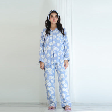 SKY DAISIES WINTER LINEN PJS