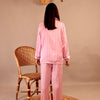 PINK STRIPES SILK PJS