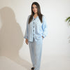 POWDER BLUE SOLID SUMMER LINEN