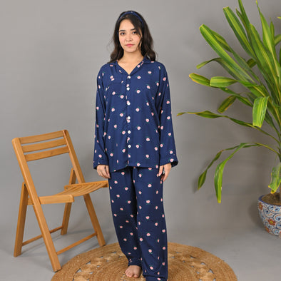 PEACHES SUMMER LINEN PJS Comfy Pajama