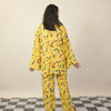 YELLOW LEAFY MATERNITY/MODEST PJS