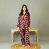 CRIMSON BLOOM SUMMER LINEN PJS
