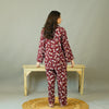 CRIMSON BLOOM SUMMER LINEN PJS