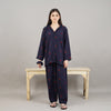 MIDNIGHT FLEUR SUMMER LINEN PJS