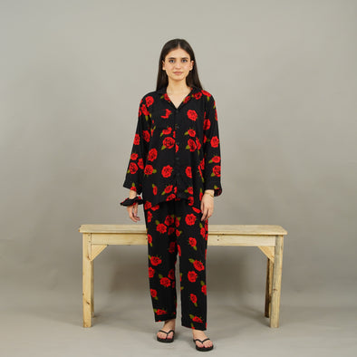 ROSES SUMMER LINEN PJS