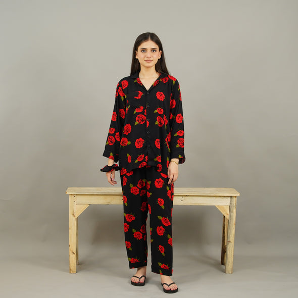 ROSES SUMMER LINEN PJS
