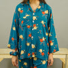 TEAL BLOOM SUMMER LINEN PJS