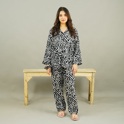 DOODLES SUMMER LINEN PJS