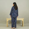 NAVY POLKA SUMMER LINEN PJS