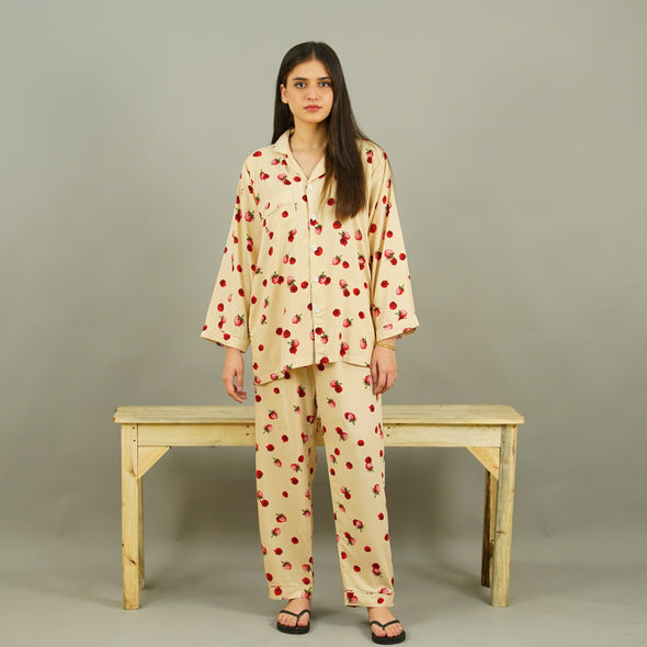 LYCHEE BLISS SUMMER LINEN PJS