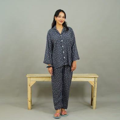 GREY WHISPER SUMMER LINEN PJS
