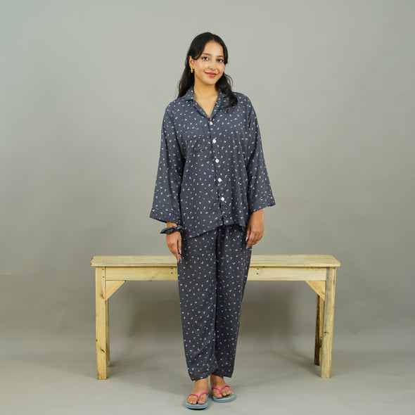 GREY WHISPER SUMMER LINEN PJS