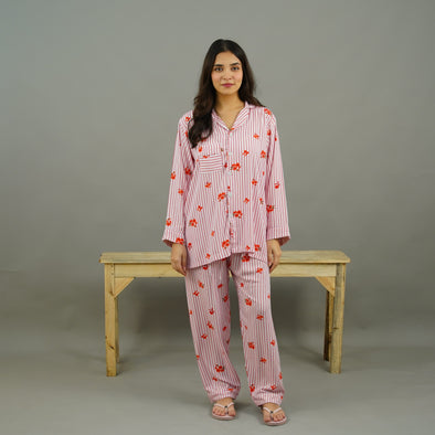 ROSETTE CHARM SUMMER LINEN PJS