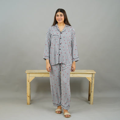 CRIMSON WINGS SUMMER LINEN PJS