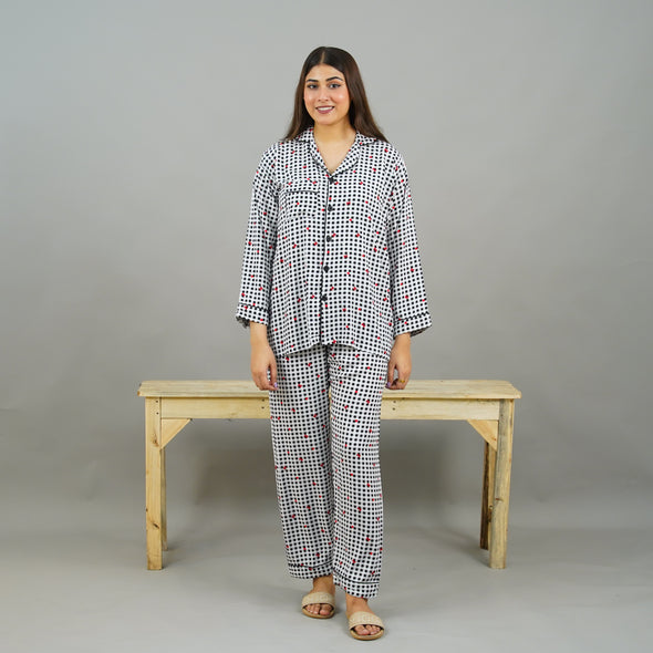 CRIMSON WINGS SUMMER LINEN PJS