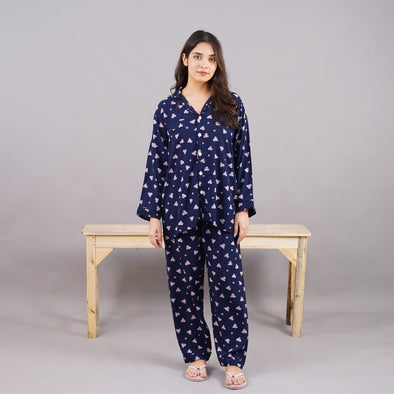 MOONLIT HEARTS SUMMER LINEN PJS