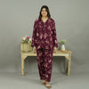 MAROON BLOOM SUMMER LINEN PJS