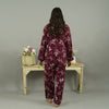 MAROON BLOOM SUMMER LINEN PJS