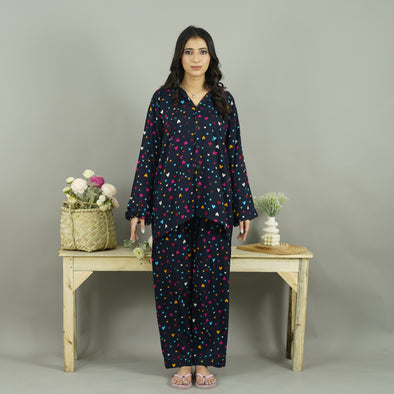 NAVY BLISS SUMMER LINEN PJS