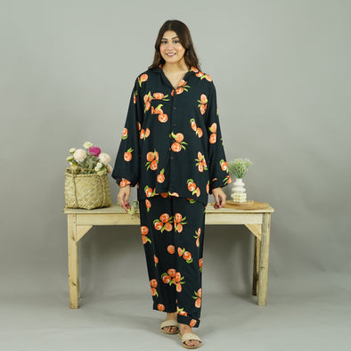 PEACH NOIR SUMMER LINEN PJS