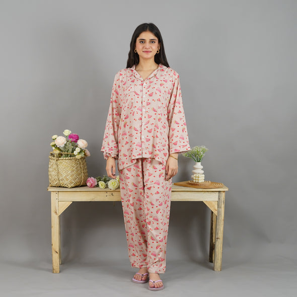 MELON MIST SUMMER LINEN PJS