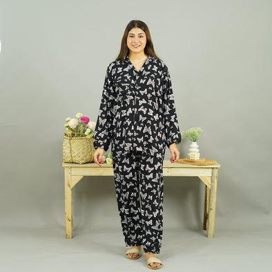 TWILIGHT WINGS SUMMER LINEN PJS