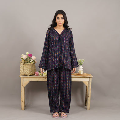 MULTI HEARTS SUMMER LINEN PJS