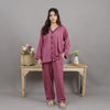 MAUVE SOLID LINEN PJS