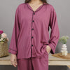 MAUVE SOLID LINEN PJS