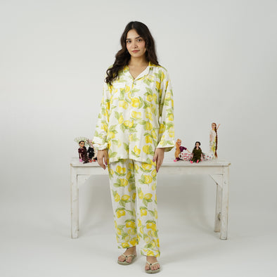 ZESTY BLISS SUMMER LINEN PJS