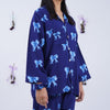 SAPPHIRE BOW LINEN PJS