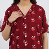 CHERRY BOW LINEN PJS