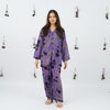 PURPLE FLORA SUMMER LINEN PJS