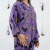 PURPLE FLORA SUMMER LINEN PJS