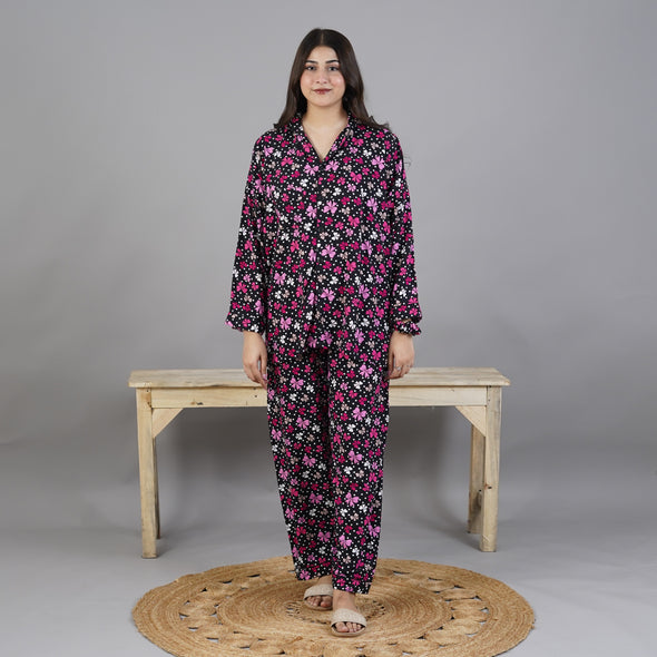 BOW NOIR SUMMER LINEN PJS