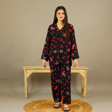 BERRY PEPPER SUMMER LINEN PJS