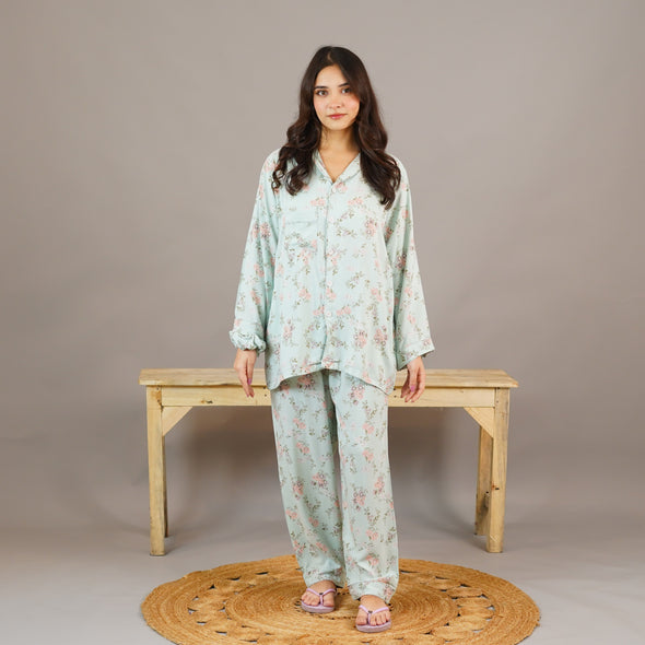 CLOUD BLOOM SUMMER LINEN PJS