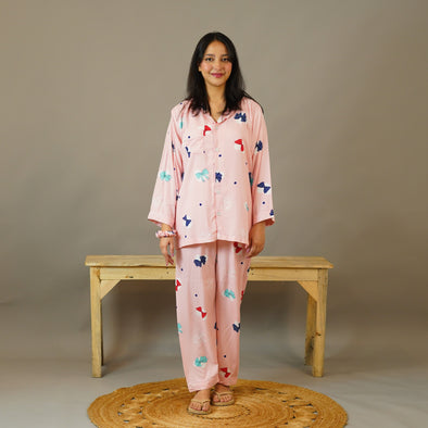 BUNNY BOW SUMMER LINEN PJS