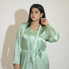 MINT LUXE SILK ROBE SET